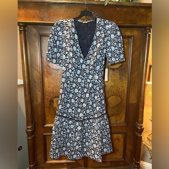 NWT St. Roche- Pearl Midi Wrap Dress. Size 10 - Picture 3 of 7